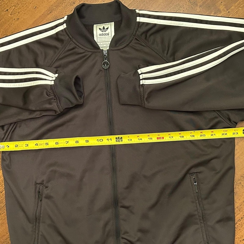 Adidas Mens Superstar Track Jacket Vintage Trefoil Logo 90's Black White Size M - Picture 4 of 16